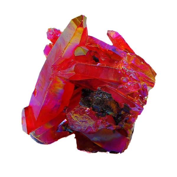 Red Aura Quartz Cluster (586g)
