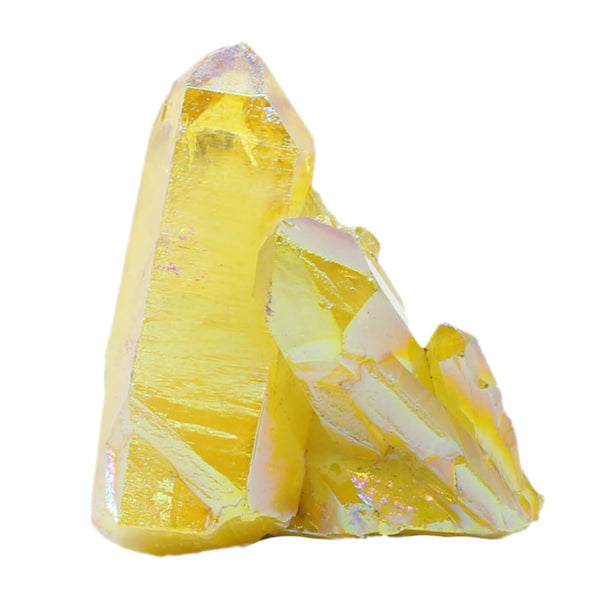 Yellow Aura Quartz Cluster (452g)