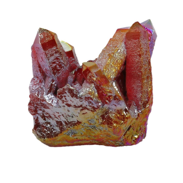 Red Aura Quartz Cluster (526g)
