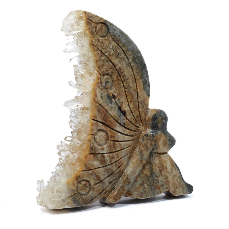 Clear Quartz Butterfly Cluster (130g)