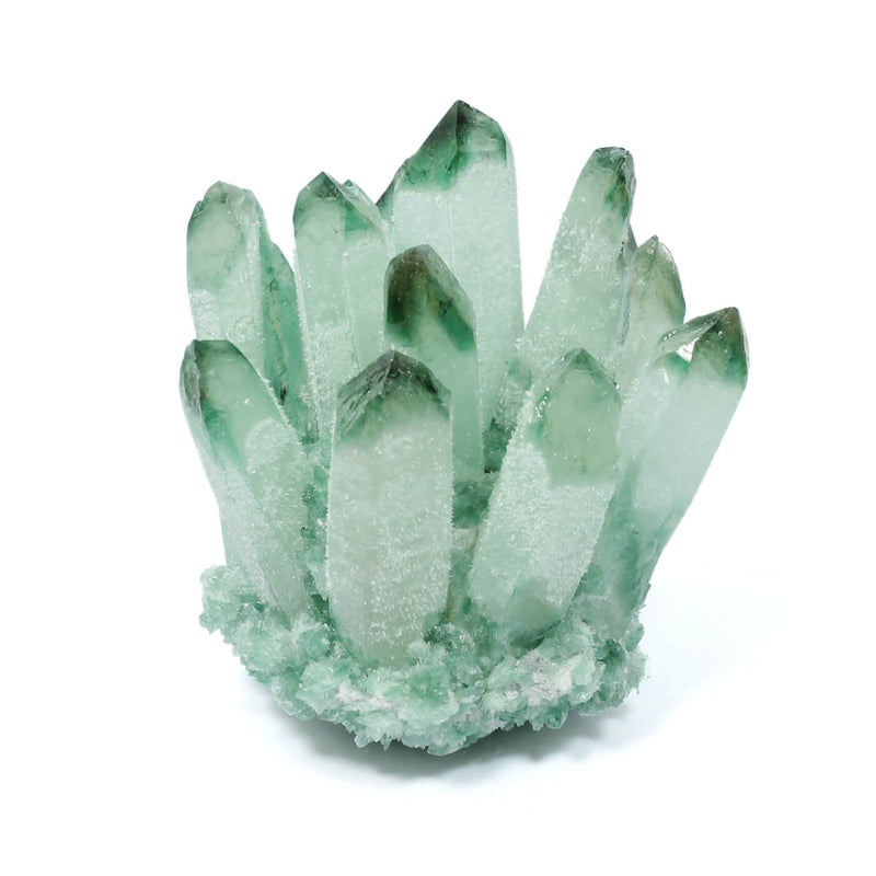 Green Phantom Quartz Cluster (388g)
