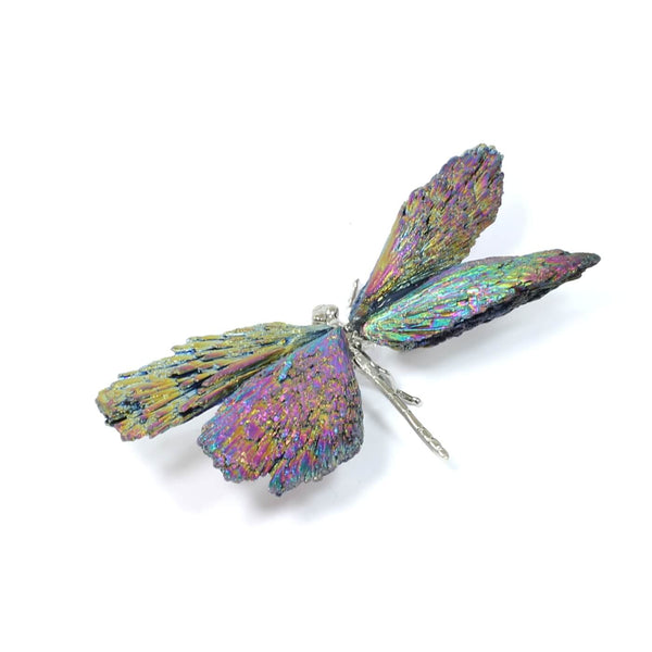 Black Tourmaline Electroplated Dragonfly (67g)