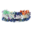 Third Eye Chakra Crystal Chip Bracelet Trio Set