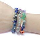 Third Eye Chakra Crystal Chip Bracelet Trio Set