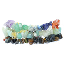 Throat Chakra Crystal Chip Bracelet Trio Set