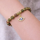 Inner Harmony Evil Eye Bracelet - Unakite
