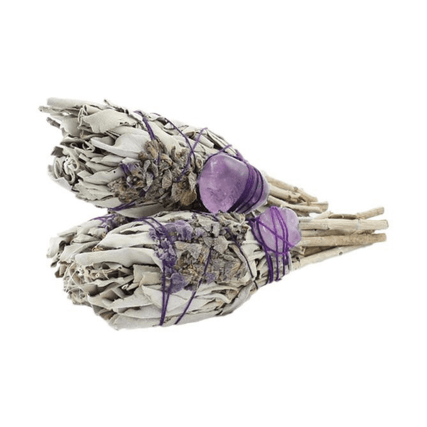 Sage Bulb Stick With Lavender & Amethyst