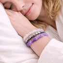 Sleep Well Crystal Chip Bracelet Trio Set