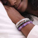 Sleep Well Crystal Chip Bracelet Trio Set