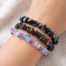 Anxiety Away Crystal Chip Bracelet Trio Set