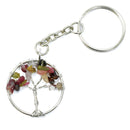 Watermelon Tourmaline Tree Of Life Keyring