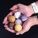 The Moon - White Howlite Planet With Stand
