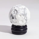 The Moon - White Howlite Planet With Stand