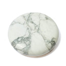 White Howlite Flat Stone – Calm, Patience & Stress Relief