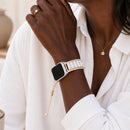White Howlite Crystal Adjustable Apple Watch Strap