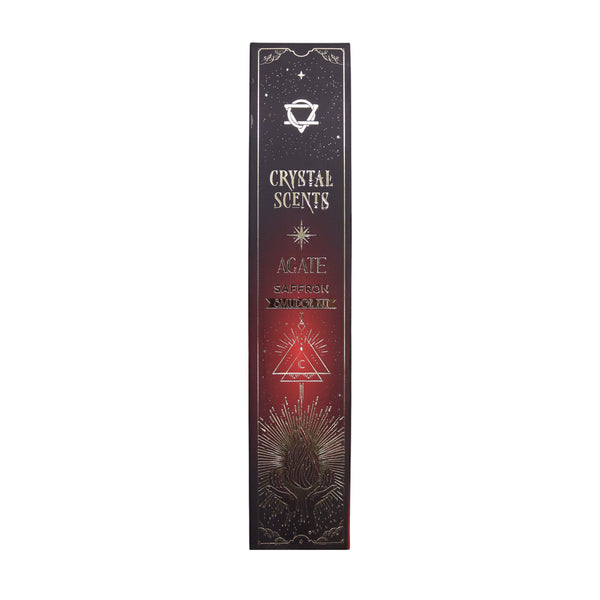 Red Agate Crystal Scents Smudge Incense – Saffron