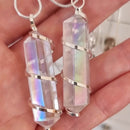 Angel Aura Point with Silver Spiral Pendant & Chain - 50% Off