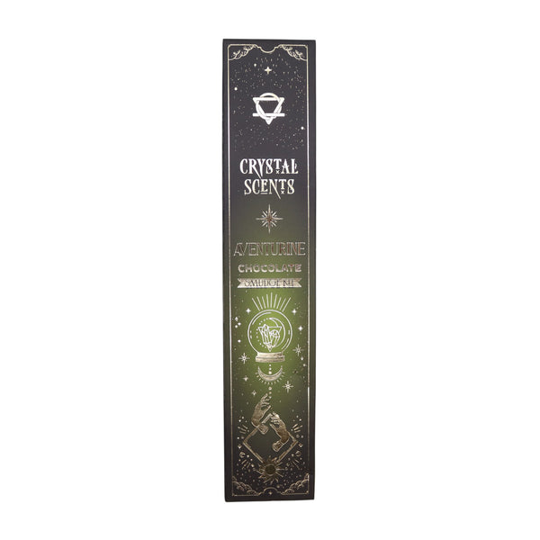 Aventurine Crystal Scents Smudge Incense – Chocolate