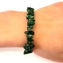 Green Aventurine Stone Chip Adjustable Bracelet