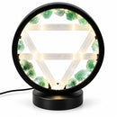 Gemstone Halo Lamp - Earth  - Aventurine & Selenite