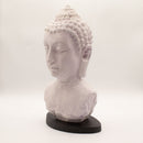 Buddha Bust Lamp - Lavender Crackle