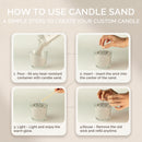 Fragranced Candle Sand - Black - Spirited - 300g