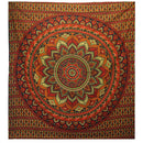 Green Classic Mandala - Wall Hanging/Bedspread (200 x 230cm)