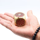 Feng Shui Red & Brass Prosperity Cube
