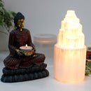 Selenite Tower Lamp - 20 cm