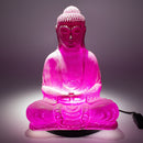 Meditation Buddha Lamp - Cherry Crackle