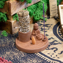 Multi Purpose Buddha Incense Plate - Terracotta