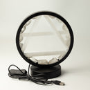 Gemstone Halo Lamp - Air - Clear Quartz & Selenite