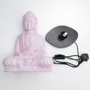 Meditation Buddha Lamp - Cherry Crackle