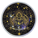 Triple Leg Enamelled Offering Plate - Gold Goddess