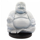 Laughing Buddha Lamp - Sky Blue