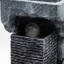 Colour Changing Crystal Ball in Rock - Large Water Fountain