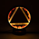 Gemstone Halo Lamp - Fire - Carnelian & Selenite