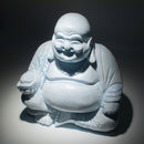 Laughing Buddha Lamp - Sky Blue