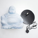 Laughing Buddha Lamp - Sky Blue