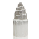 Selenite Tower Lamp - 20 cm