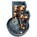 Pebble Wall With Crystal Ball - Water Fountain