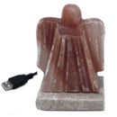 Multicolour USB Angel Shaped Himalayan Salt Lamp - 7.5cm