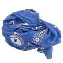 Evil Eye Protection Sari Pareo – Blue & Gold