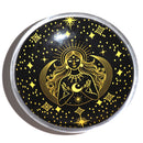 Triple Leg Enamelled Offering Plate - Gold Goddess