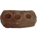 3 Hole Natural Salt Candle Holder - 2-2.5kg