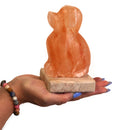 Multicolour USB Dog Shaped Himalayan Salt Lamp - 7.5cm