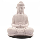 Meditation Buddha Lamp - Lavender Crackle