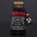 Ancient Witch Bath Spell Potion & Amethyst Crystal Amulet - Seduction