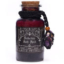 Ancient Witch Bath Spell Potion & Amethyst Crystal Amulet - Seduction