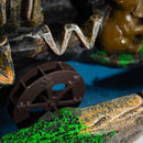 Elephants in Love with Crystal Ball, Light & Watermill - Water Fountain